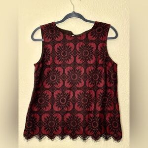 Banana Republic Sleeveless lace Top size s NWT